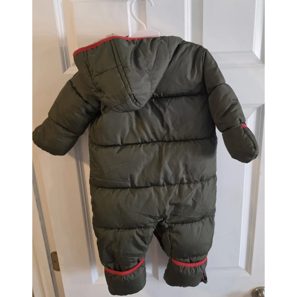 DKNY Jeans baby/toddler one-piece puffer snowsuit in size 18 months.